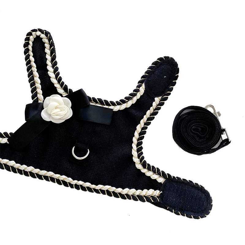 Luxury Designer Dog Harness and Leash Set for Small Dogs Padded Puppy Walking Vest Harness for Chihuahua Yorkie Pet SuppliesT250312