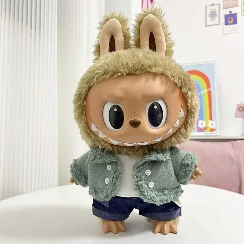 38cm Labubu Only Clothes Time To Chill Pendant Doll Macaron Monster Cloth Clothes Filling Accessories Cos Handmade GirlS GiftT250313