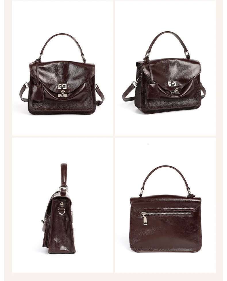 Women's Bags Genuine leather woman small square shoulder Handbags ladies crossbody bags designer minimalism cowhide bag
