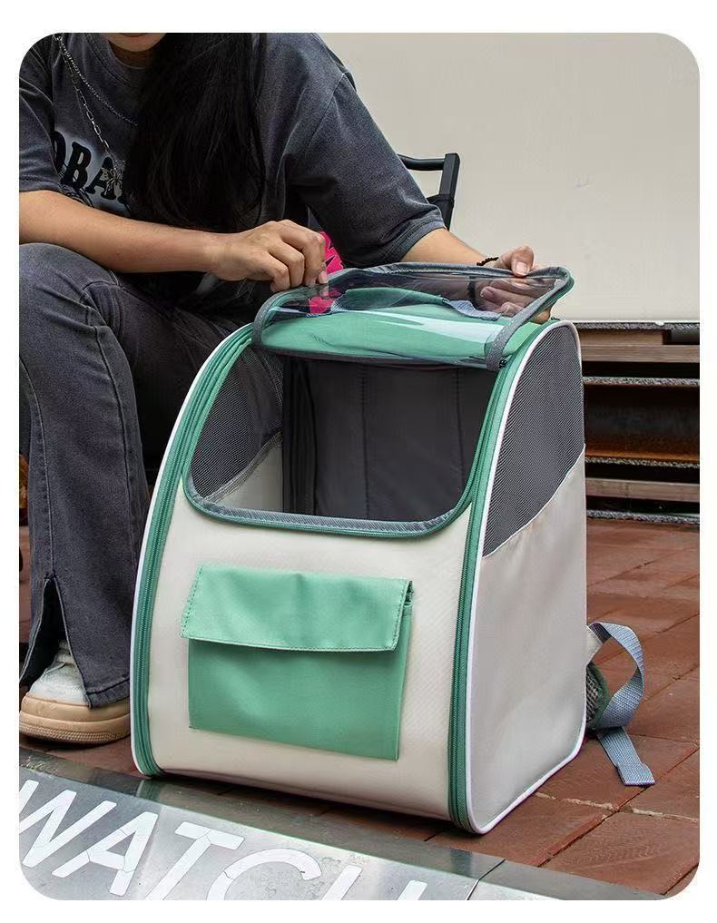 Pet backpack Cat outing shoulder Backpack foldable portable breathable space capsule Dog carrying large capacity