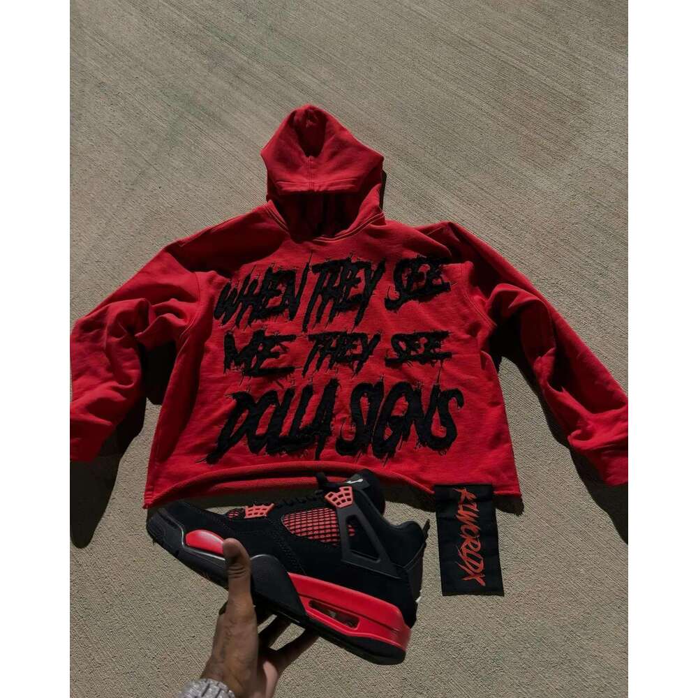 Y2K New Couple Hoodie INS Street Style Color Match Letter Loose Sweater Hip Hop Harajuku