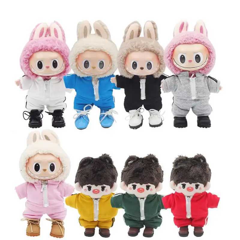 10cm Mini DollS Clothes Outfit Accessories For 18cm Small Labubu V1 V2 EXO Idol Sports Suit Casual Clothing Change Toys GiftsT250313