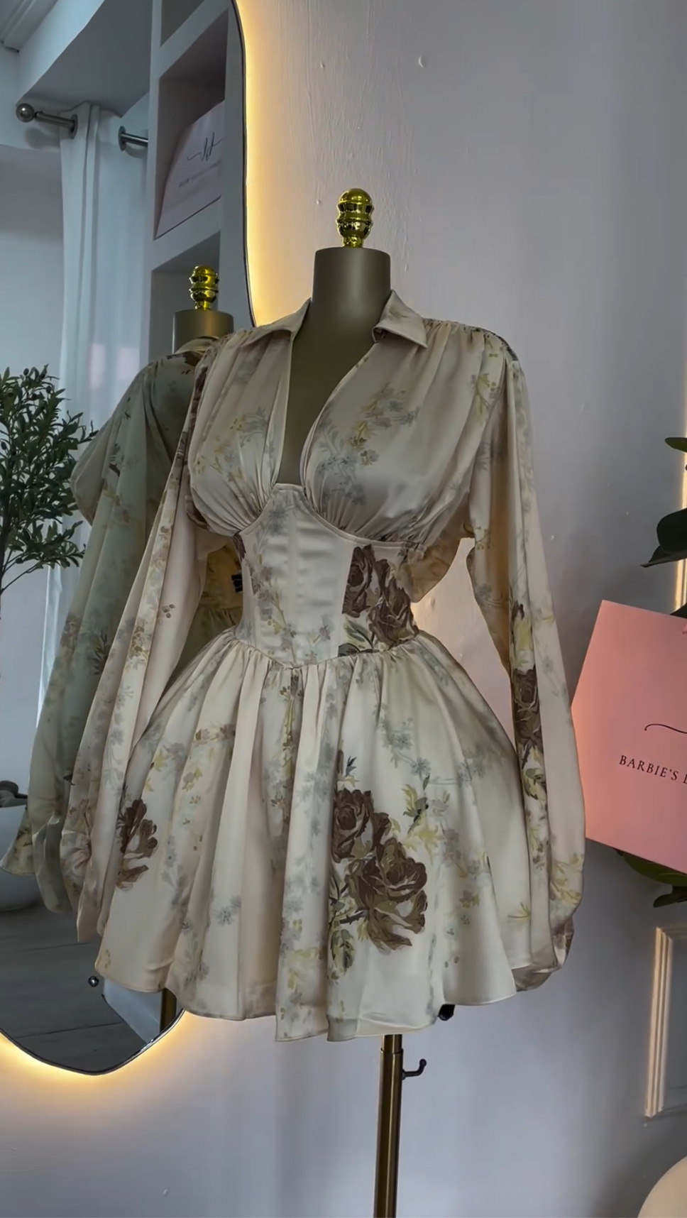 Casual Dresses Celmia Women Evening Fashion Sexy Backless Satin Party Flare Sleeve Stand Collar Short Robes Chic Vestidos