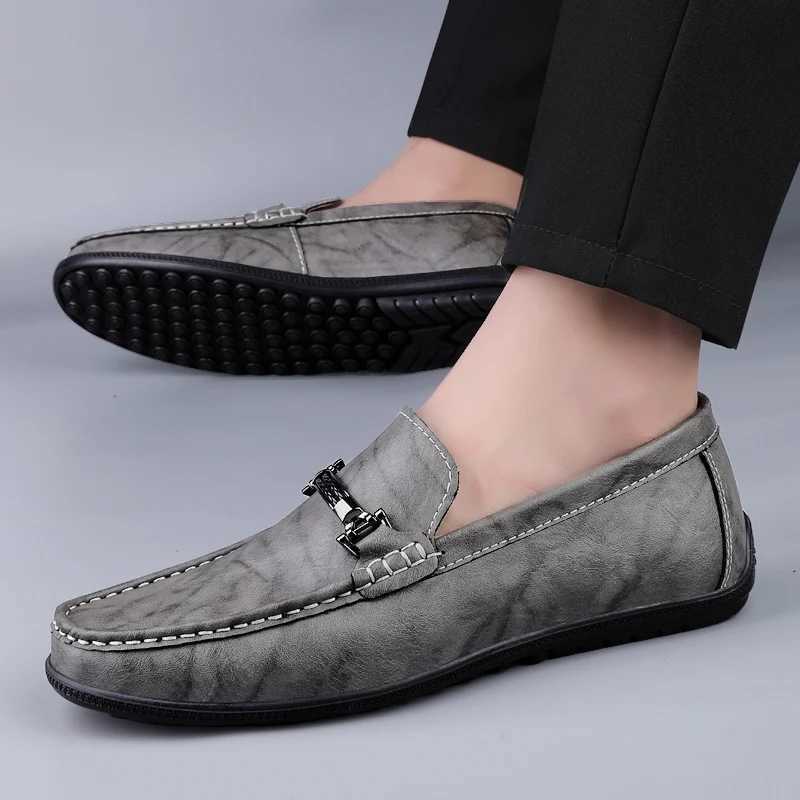 brand fashion Loafers mens leather designer soft sole Cfortable hot casual dress shoes high quality Y250312
