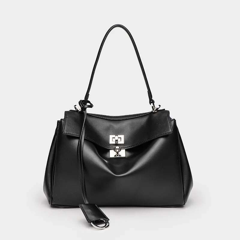 Women's Bags Designer Women Bags Genuine Totes Suede Shoulder Handbag Sliver Buckle Black Nature Leather hot selg