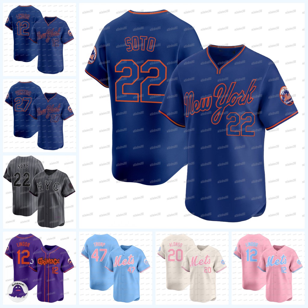 22 Juan Soto NY Mets 2025 New Jersey Francisco Lindor Mark Viento Brandon Nimmo Kodai Senga Jeff McNeil Brett Baty Pete Alonso Francisco Alvarez Edwin Diaz