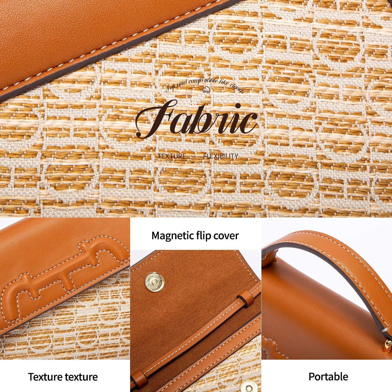 CHCH New Fashionable Handbag, Versatile Women's Bag, Niche Crossbody Bag
