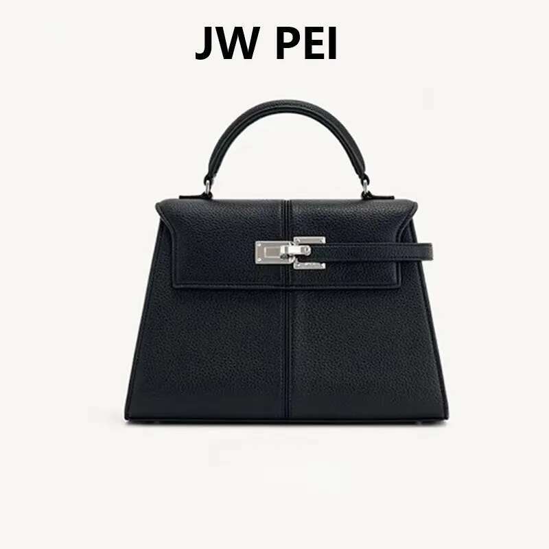 JW PEI Women's Trapezoidal Large Capacity Kelly Bag, High-End Handbag, Diagonal Cross