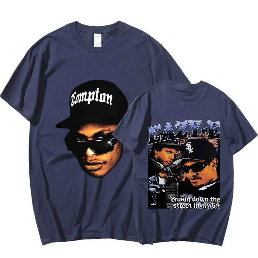 90s Rapper Eazy E Graphic T Shirt Men Vintage Harajuku T-shirts Short Slve Oversized Cotton T-shirt Hip Hop Strtwear Ts X250313
