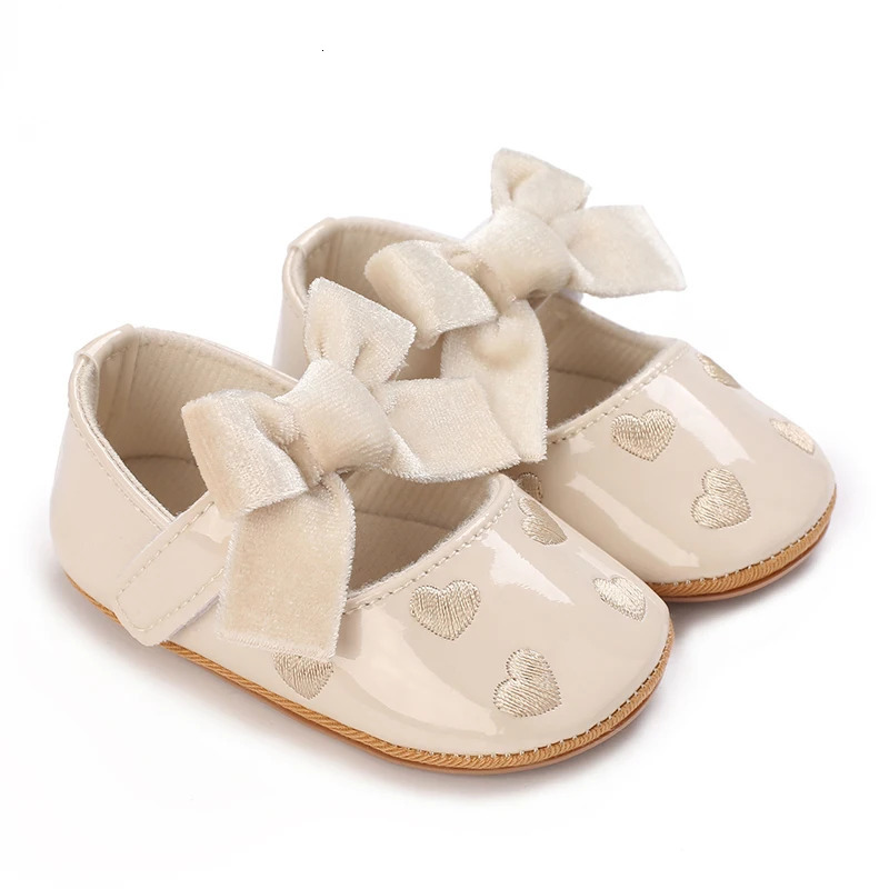 Baby Shoes Spring and Autumn Season Fashion Bow Soft Toe Shoes Female Infant Anti slip Princess Shoes 250312