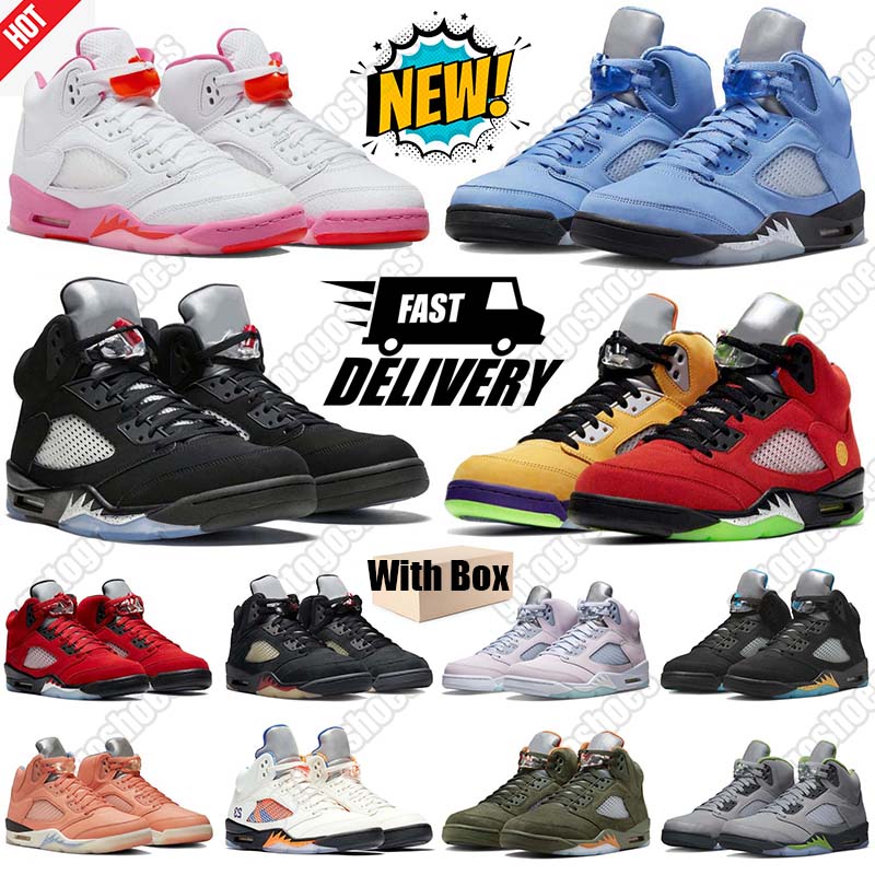 Free shipping designer basketball metallic 5s shoes for jumpmaan 5 Men Women triple black white blue Low chaussure Womens Outdoor Mens Trainers Sneakers