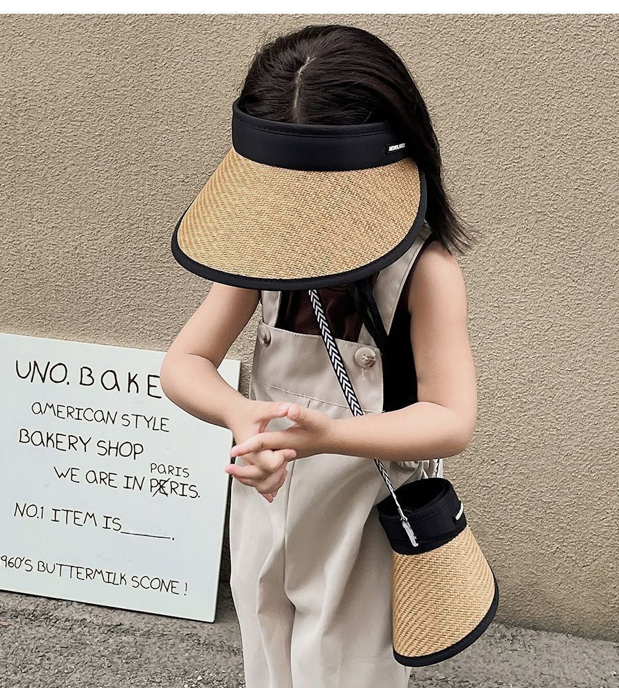 Children's summer baby big brim trendy sky top grass sun hat cute baseball cap