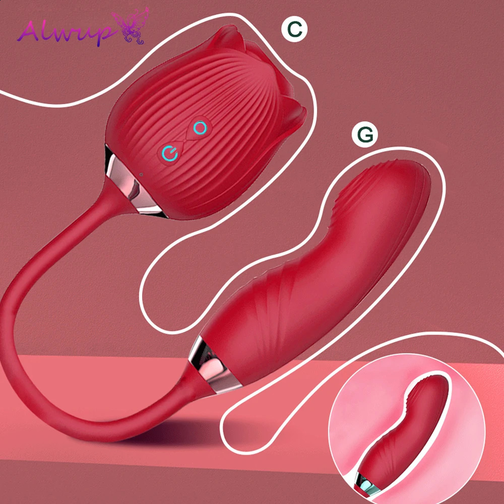 Sucking vibrator female vaginal pattern clitoral stimulator Gspot rose penis vibration massage adult sex toy 250313