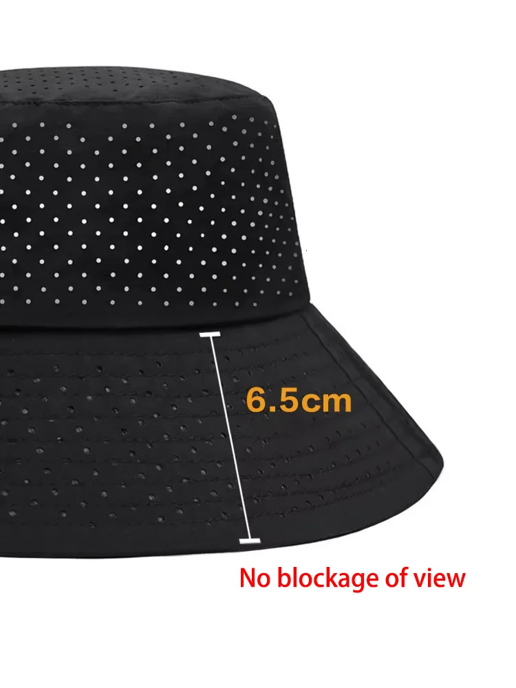 InlnDtor Big head girth spring and summer Fisherman hat Quick Dry UV protection basin Breathable mesh sun visor 250304