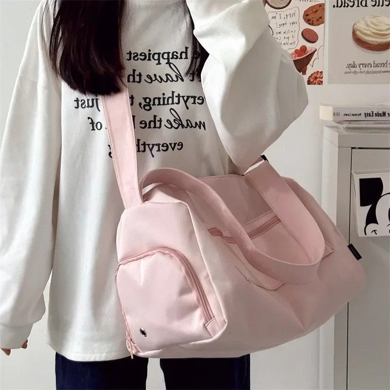Large Crossbody Travel Tote Bags for Women 2025 Canvas Shoulder Messenger Bag Sports Yoga Satchels Fashion Woman Handbag R250312