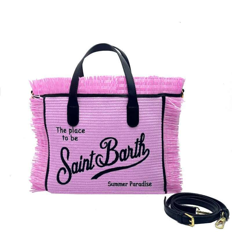 saint barth mat crossbody small bag casual travel straw handmade tassel handbag tote bag