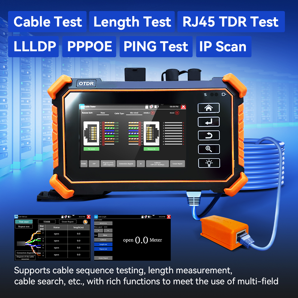 NOYAFA NF-983 OTDR Optical Fiber Network Tester with IP Scan Port Flashing Features Advanced Testing Equipment