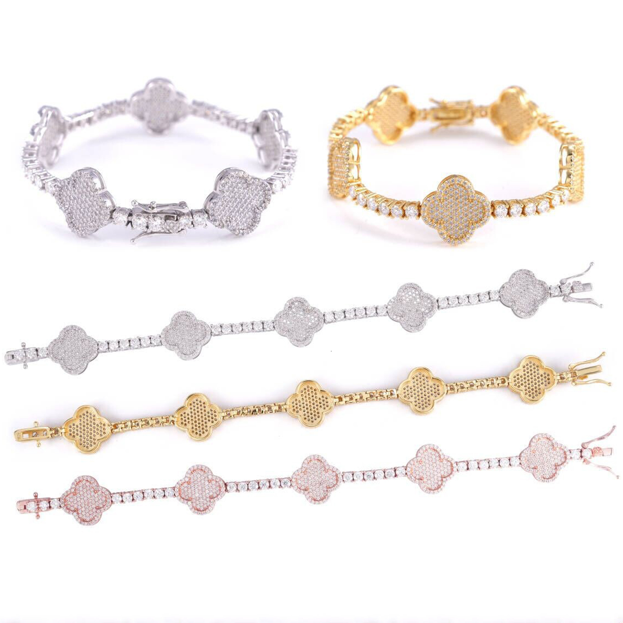 3mm Fashion Moissanite Tennis Chain Bracelet For Women S925 Silver Iced Out Hand Chain Hip Hop Jewelry Pass Diamonds Tester