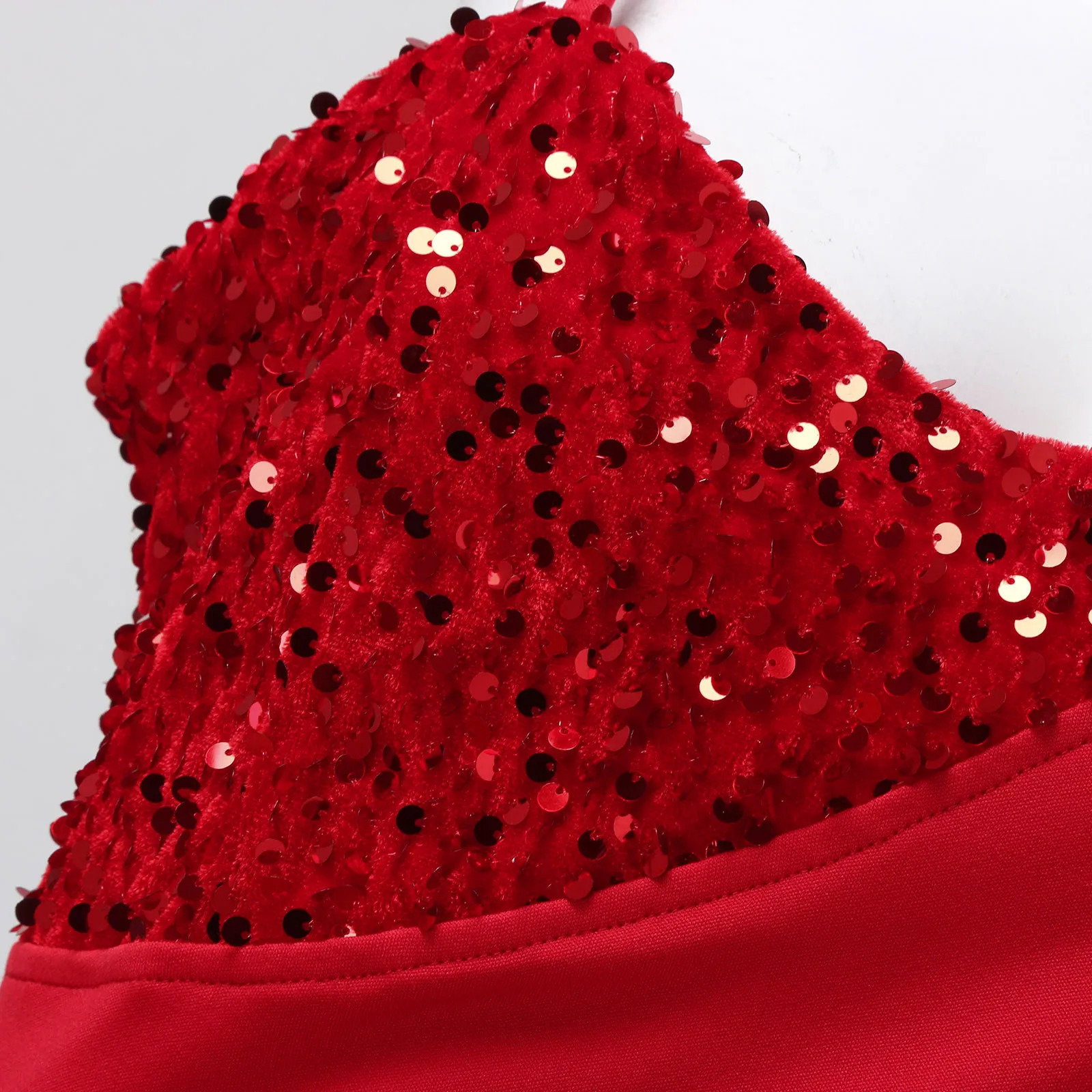 Elegant and beautiful womens fashion sequins stitched sexy folding sleeveless SLNG dress evening party 250313