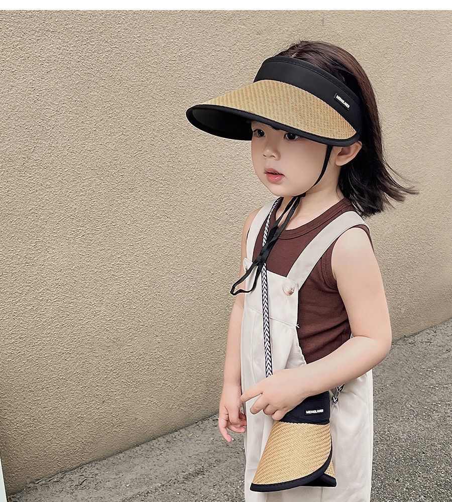 Children's summer baby big brim trendy sky top grass sun hat cute baseball cap