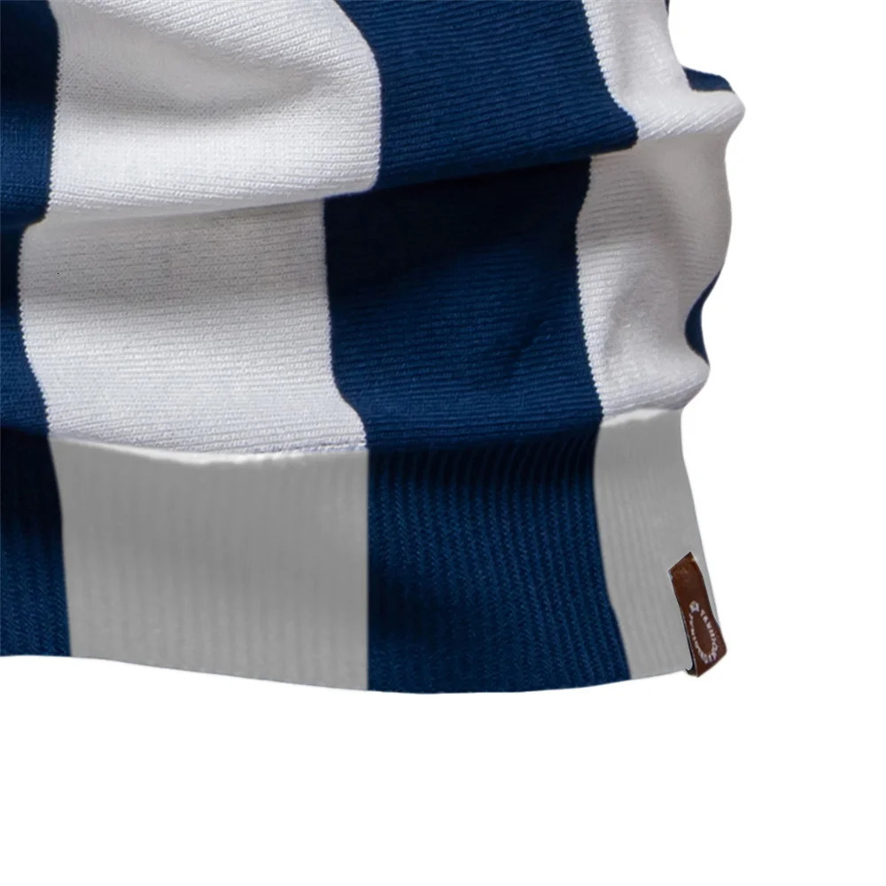 summer mens breathable striped contrasting polo shirt casual short sleeved knitted comfortable fit 250313