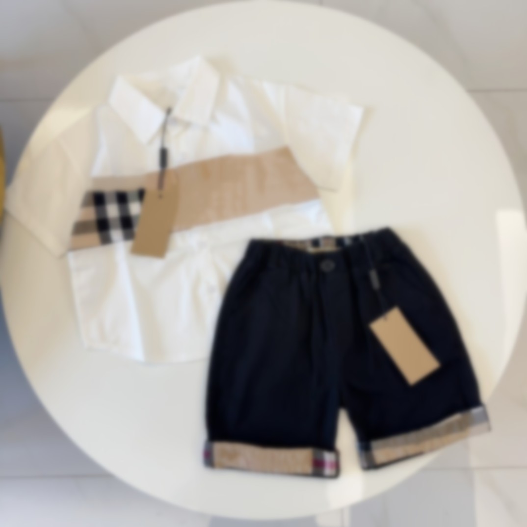 kid t shirt sets baby designer tshirt set summer kids clothes girl boy Two Piece fashion childrens 2-14 ages classic letter print boys girls Tracksuit