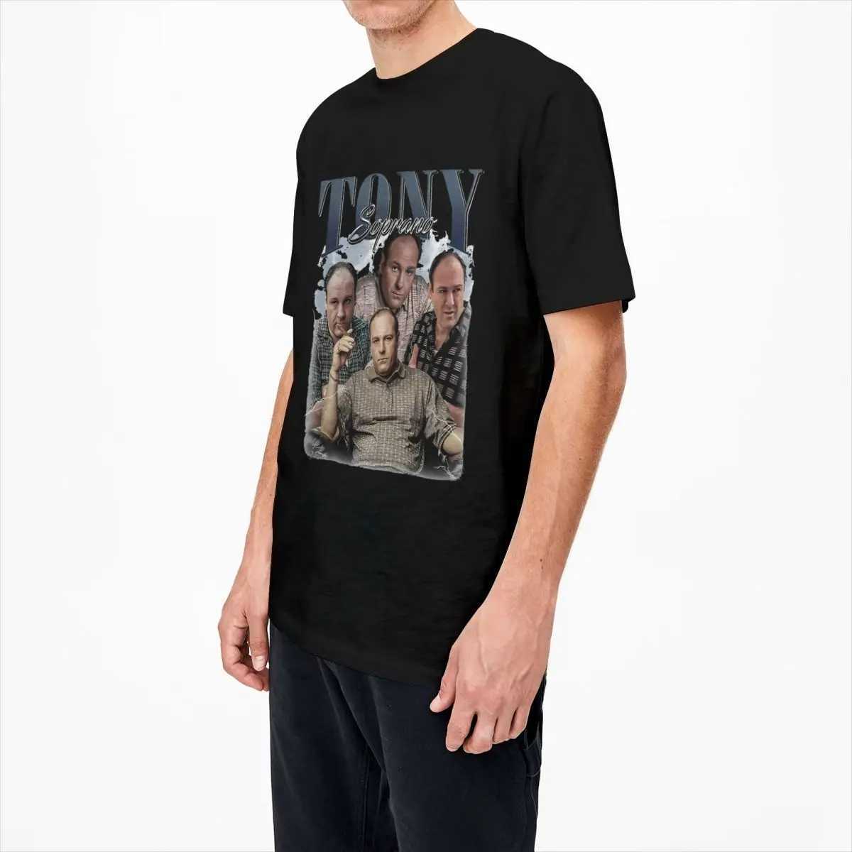 Vintage Tony Soprano Bootleg Men Women T Shirts The Sopranos Movie Funny T Shirt Short Slve O Neck T-Shirt Cotton Tops X250313