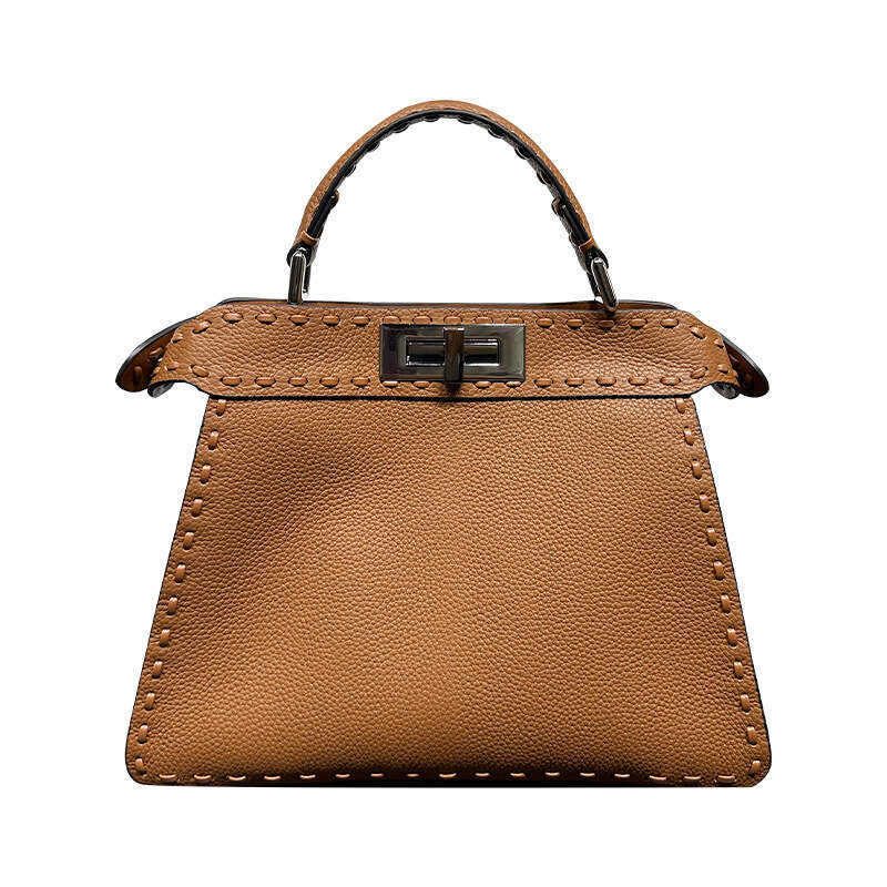 2023 New Peekaboo Fashion High End Knitted Kitten Bag, Shoulder Cross Carrying Organ Leather Bag For Women