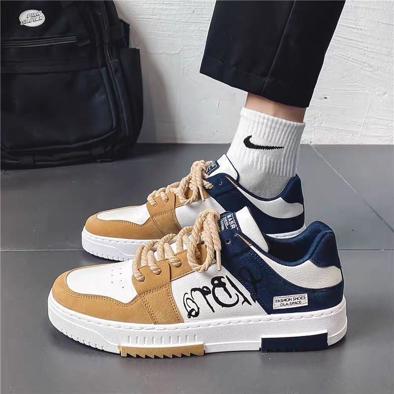 2025 New Breathable Little White Men's Multi functional Small and Popular Board Shoes Thick soled Sports Designer Trendy Fashion Shoes