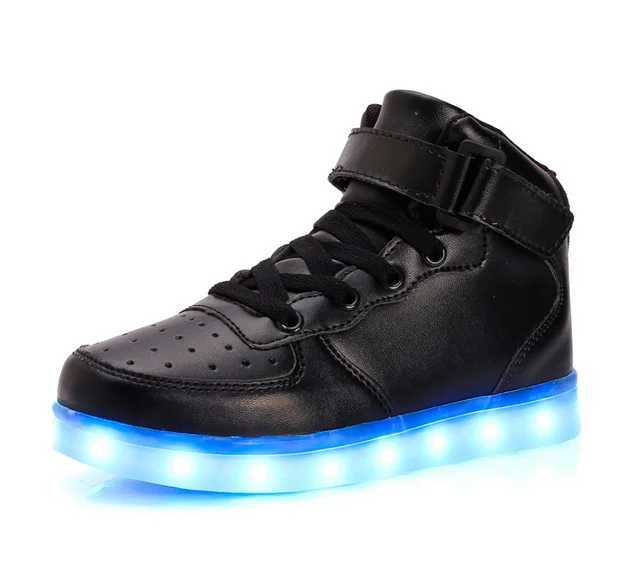 LED light shoes luminous sports shoes suitable for children and adults mens and womens tennis suitable for children boys girls luminous sliding boots 