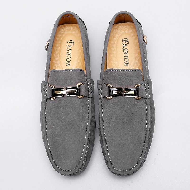 Elegant Men Loafers Soft Spring Autumn M Leather Shoes Men Slip Flats Lightweight Driving Shoes New Lazy Shoes Y250312