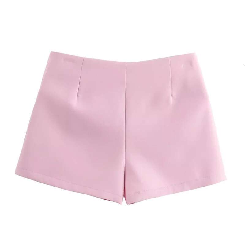 Pink White Mini Fashion Bow Skort For Women Summer Slit Short Woman Split High Waist Skirt Shorts