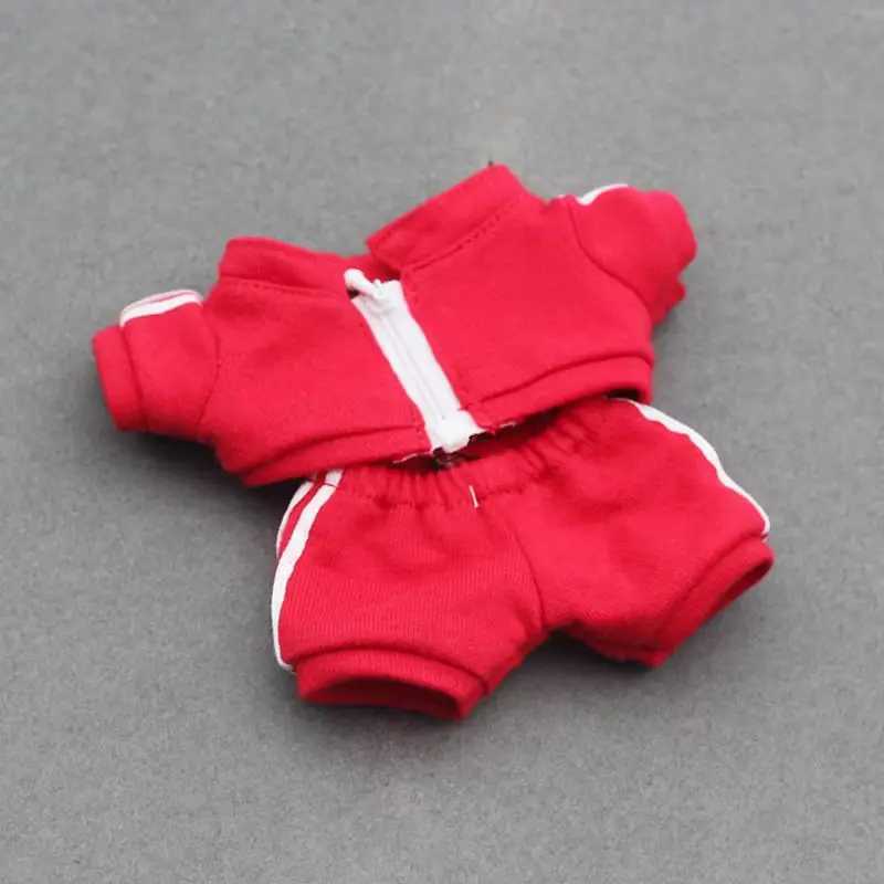 10cm Mini DollS Clothes Outfit Accessories For 18cm Small Labubu V1 V2 EXO Idol Sports Suit Casual Clothing Change Toys GiftsT250313