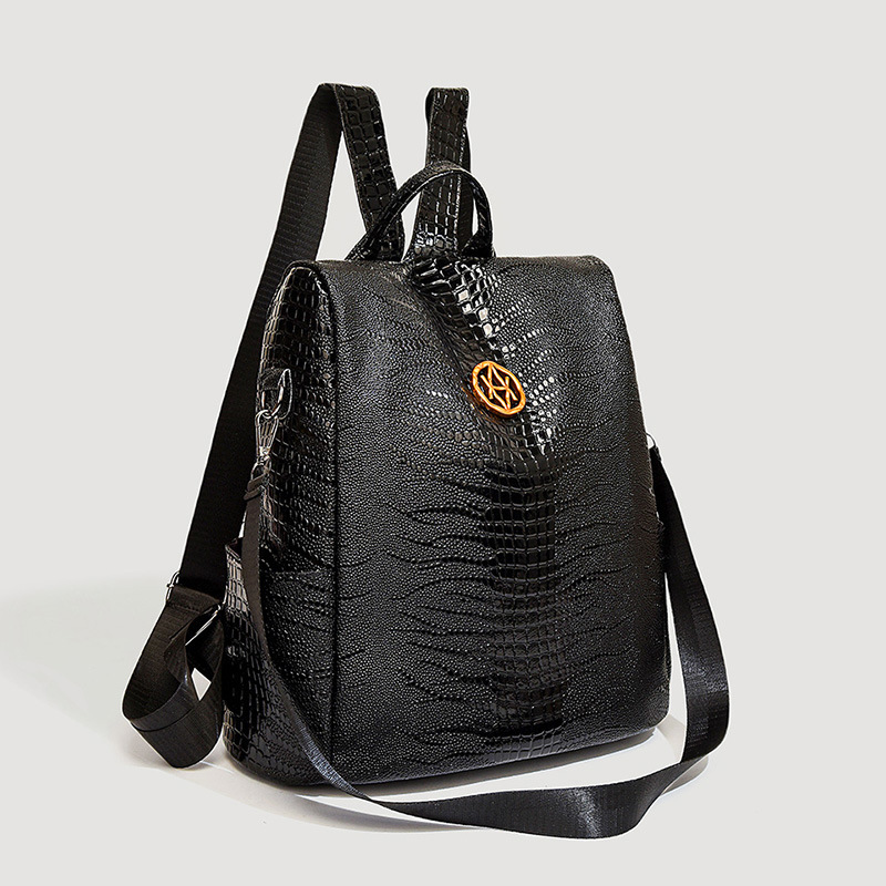 Lightweight Luxury Texture Women s Backpack Fashion Designer Summer Backpack High quality Handbag Crocodile Pattern Temperament Outdoor Leisure Storag