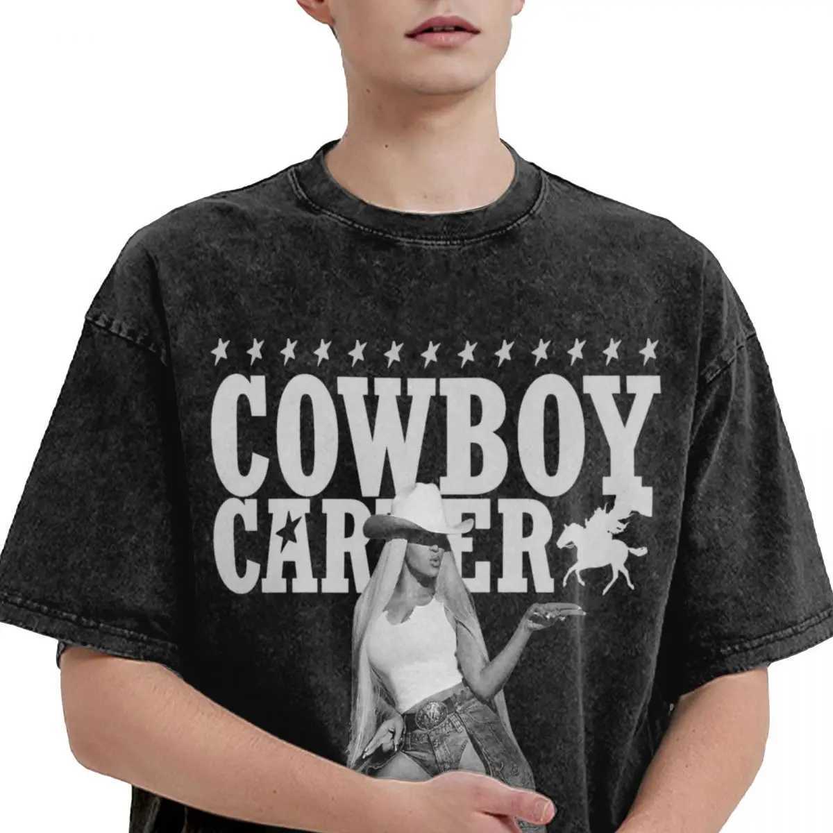 Cowboy Carter Album Beyonc 2024 Tour Costume Washing T-shirt Mens T-shirt Summer T-shirt T Top Cotton X250504 - view 5