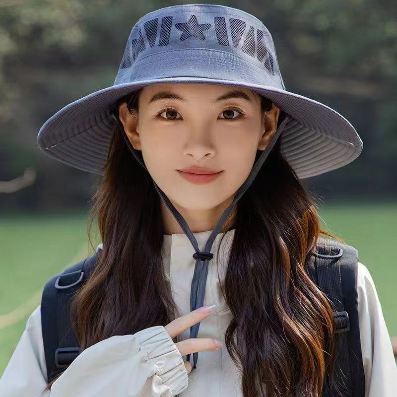 baseball cap Sunscreen men's fishing summer fisherman outdoor mountaineering hat, face blocking, UV resistant sun hat