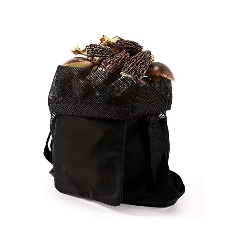Mushroom Foraging Bag Mesh Outdoors Mushroom Hunting Pouch with Adjustable Shoulder Strap Multipurpose Harvesting Bag Basket R250312