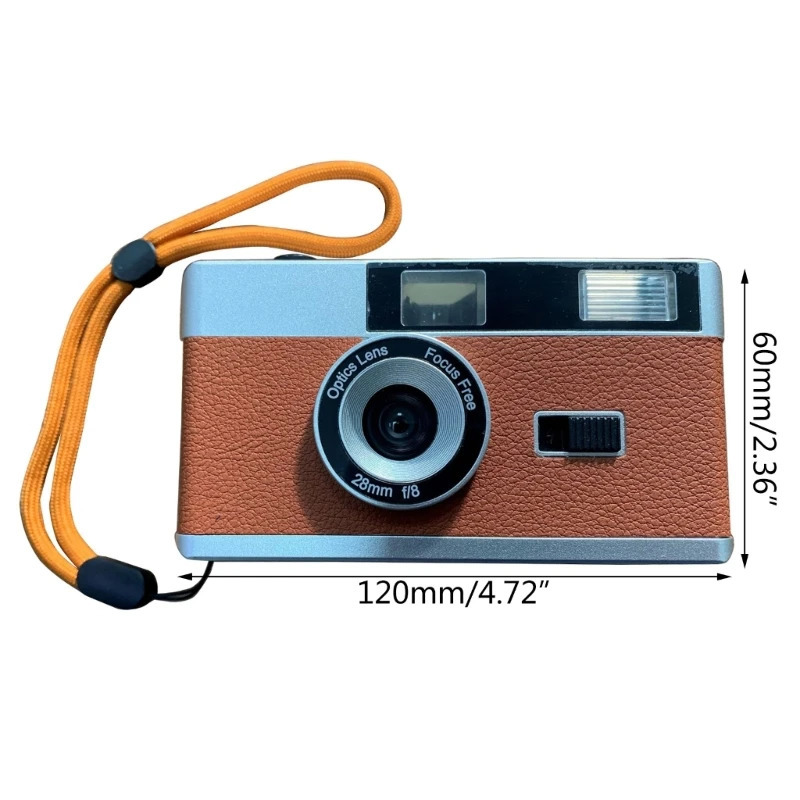 35mm film camera retro style unfocused reusable builtin flash easy for pography enthusiasts 250304