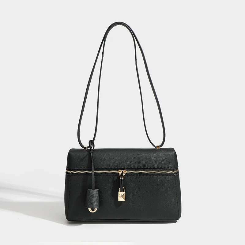 Women's Bags Women's Bags New Small Square Baotou Layered Leather Women's Handbag Single Shoulder Crossbody Bag