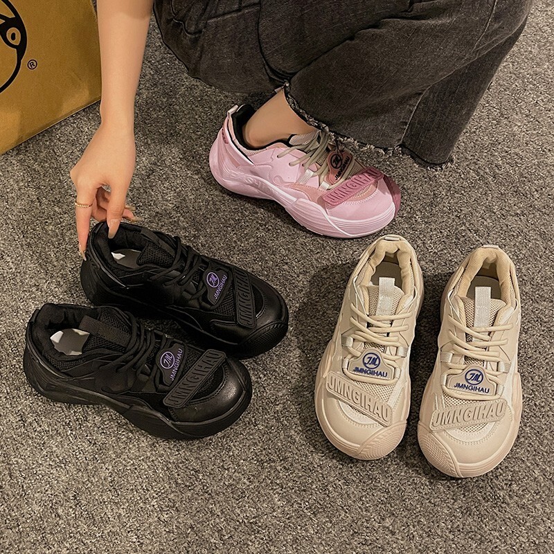 25 Women s Board Shoes Spring And Autumn New Fashion Designer Trendy Breathable White Shoes Thick Bottom Lightweight Multi Functional Leisure Sports R