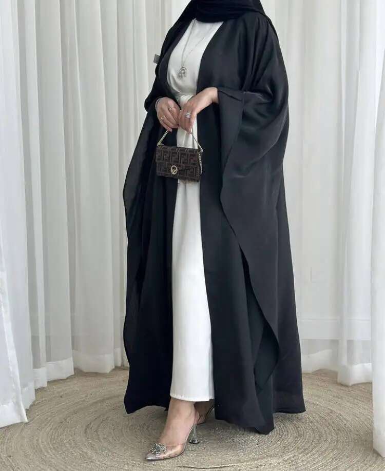 New Mother And Daughter Abaya Dubai Muslim Women Kids Girls Maxi Dress 2Pcs Set Eid Djellaba Jalabiya Turkey Kimono Islamic Robe