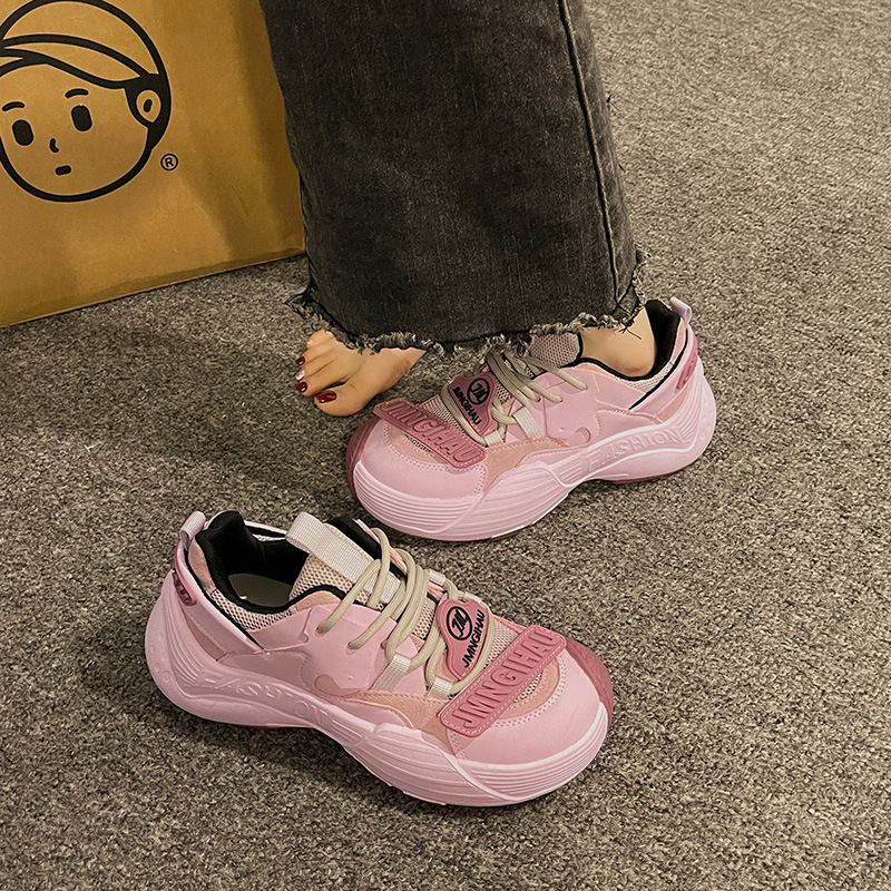 25 Women s Board Shoes Spring And Autumn New Fashion Designer Trendy Breathable White Shoes Thick Bottom Lightweight Multi Functional Leisure Sports R