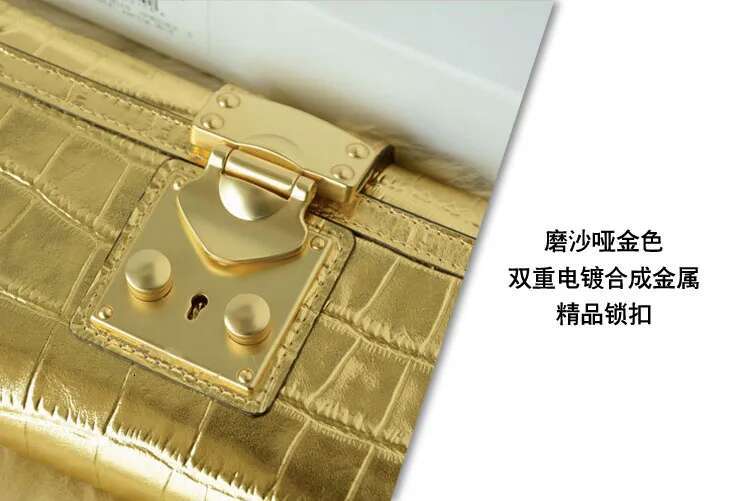2024 New Designer Cow Gold Women Long Wallet Fashion Genuine Leather Lady Purse High Grade Large Capacity Money Bag 45