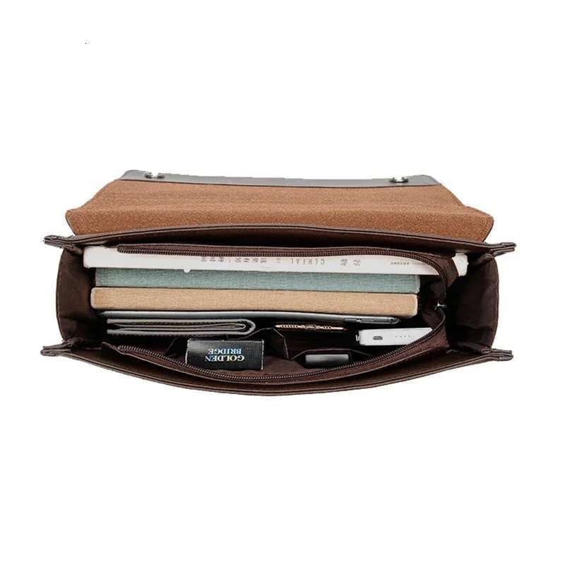 Male Handbags Pu Leather Men's Tote Briefcase Business Shoulder Bag Men 2025 Brand Laptop Bags Man Organizer For Documents