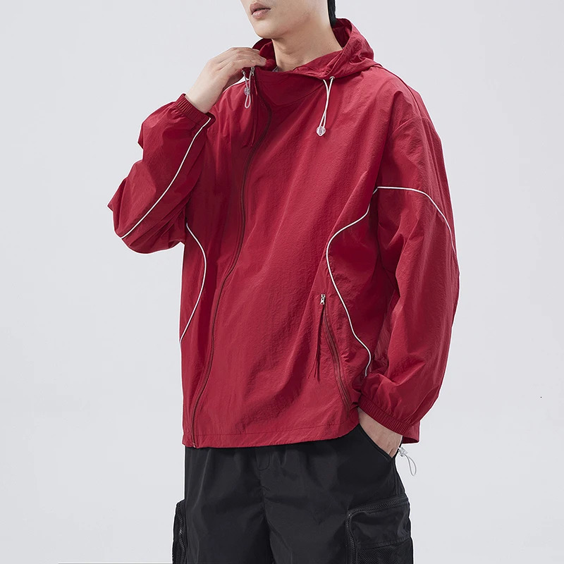 Ueteey Sunscreen Jacket Mens Hiking Thin Camping Ice Skin Fishing Ultra Light Fast Drying Windproof Outdoor 250313