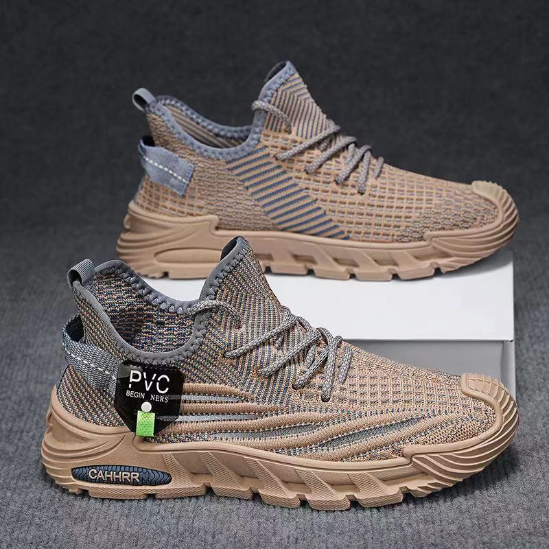 2025 New Thin and Transparent Designer Trendy Fashion Low cut Lace Running Thick soled Men's Shoes