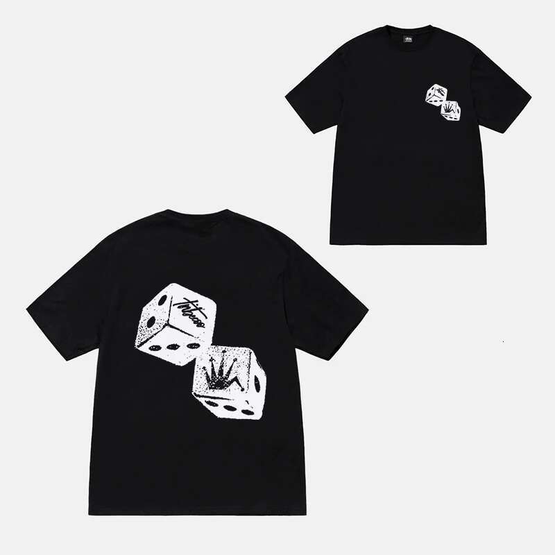 25 Years Of Brand New American Crown Dice T-Shirt Short-Sleeved Round Neck Fashion Men And Women Trends The Same