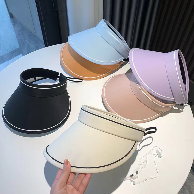 baseball cap New Women's Summer Big brimmed Sports Internet Celebrity UV Sunscreen Cute Cycg Headband Fisherman's Hat