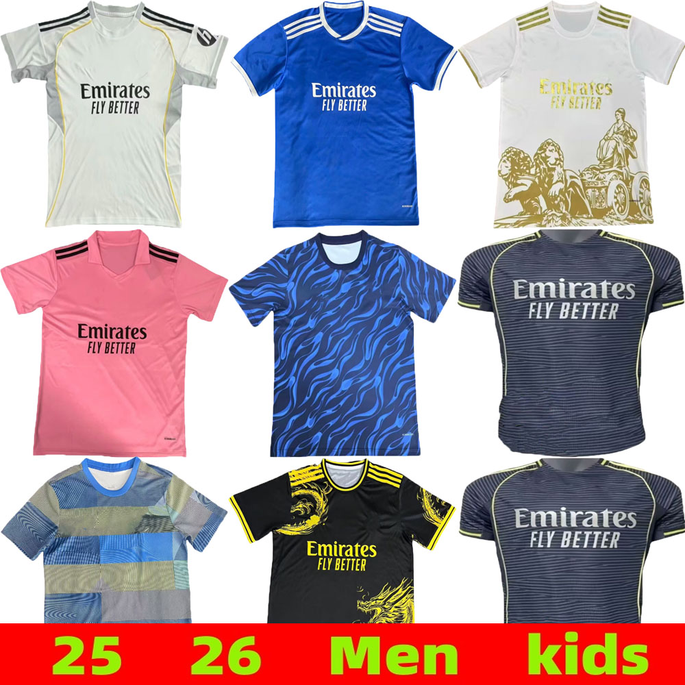 25 26 BELLINGHAM VINI JR soccer jerseys MBAPPE Tchouameni 2025 football shirt Madrids CAMAVINGA Rodrygo MODRIC Camisetas men kit uniforms fans