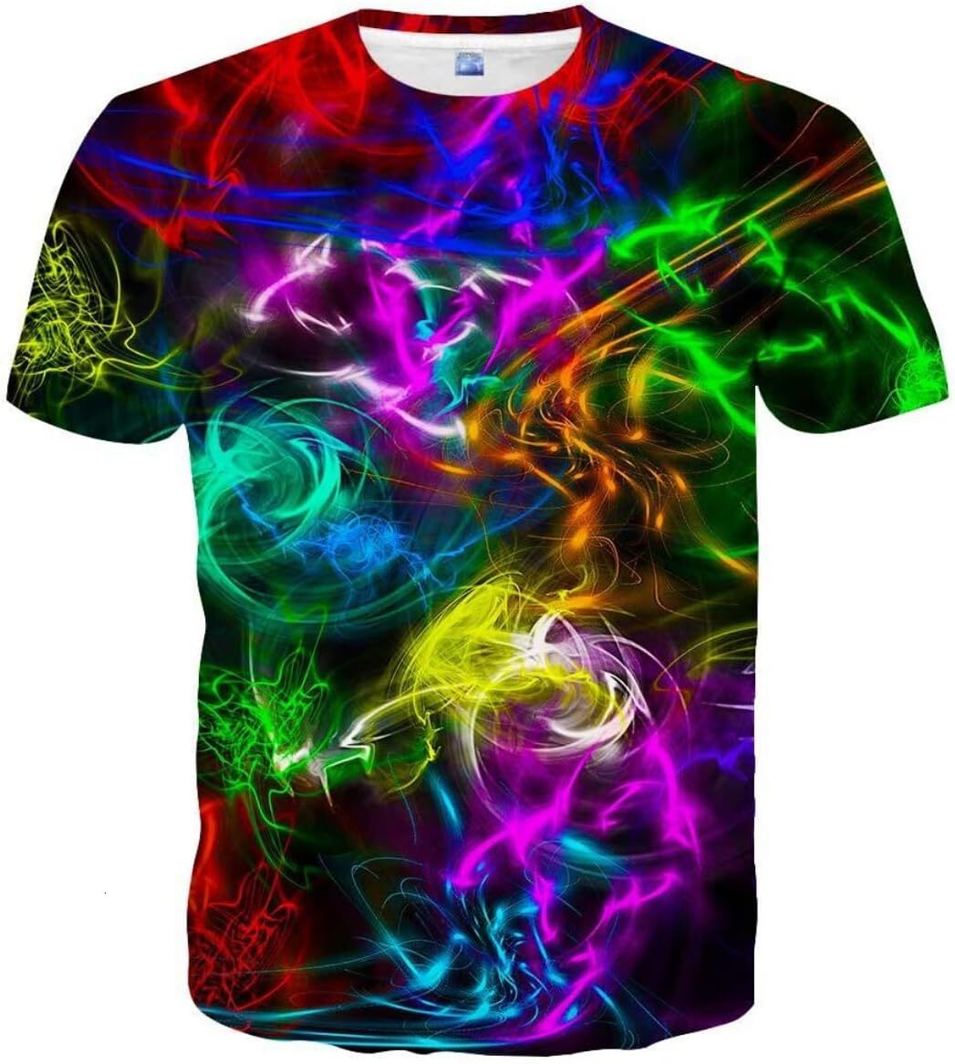 Mens T shirt Summer Unisex 3D Pattern Printed Short Sleeve T-Shirts Casual Novelty Graphics Tees tee Casual tops summer clothes cool